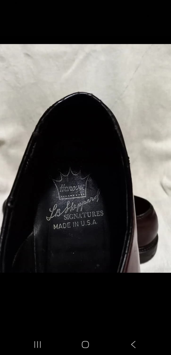 [판매] Hanover cordovan 하노버 쉘코도반 플레인토 9.5c 상품이미지9