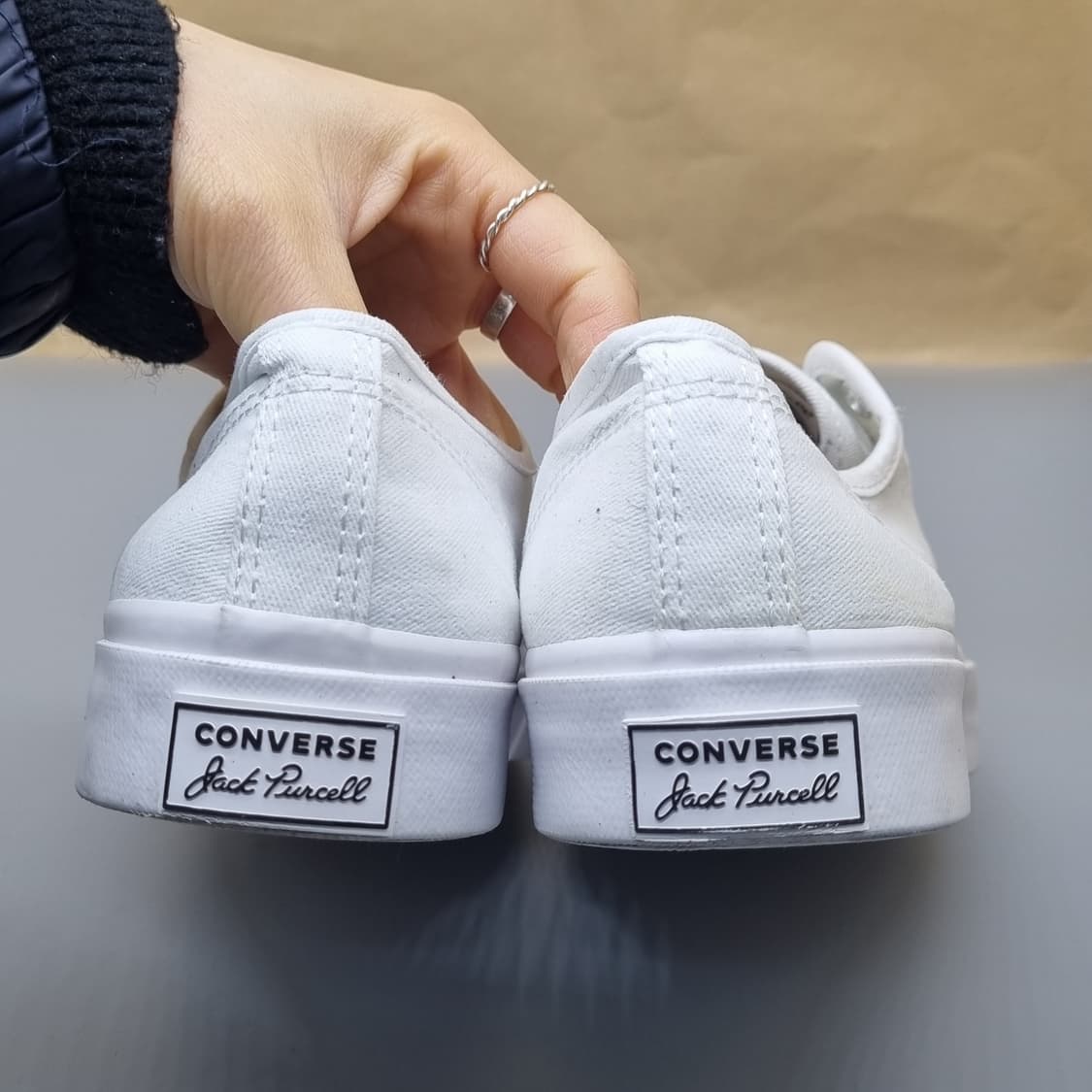 컨버스 잭퍼셀 화이트 스니커즈265 상품이미지4