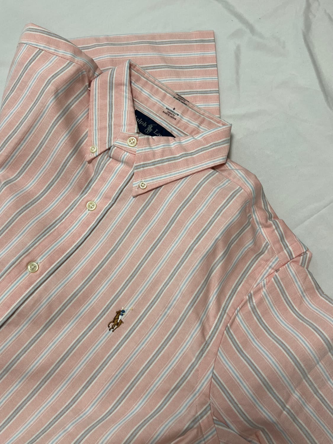 폴로 랄프로렌 클래식 버튼다운 반팔 셔츠 S 상품이미지1