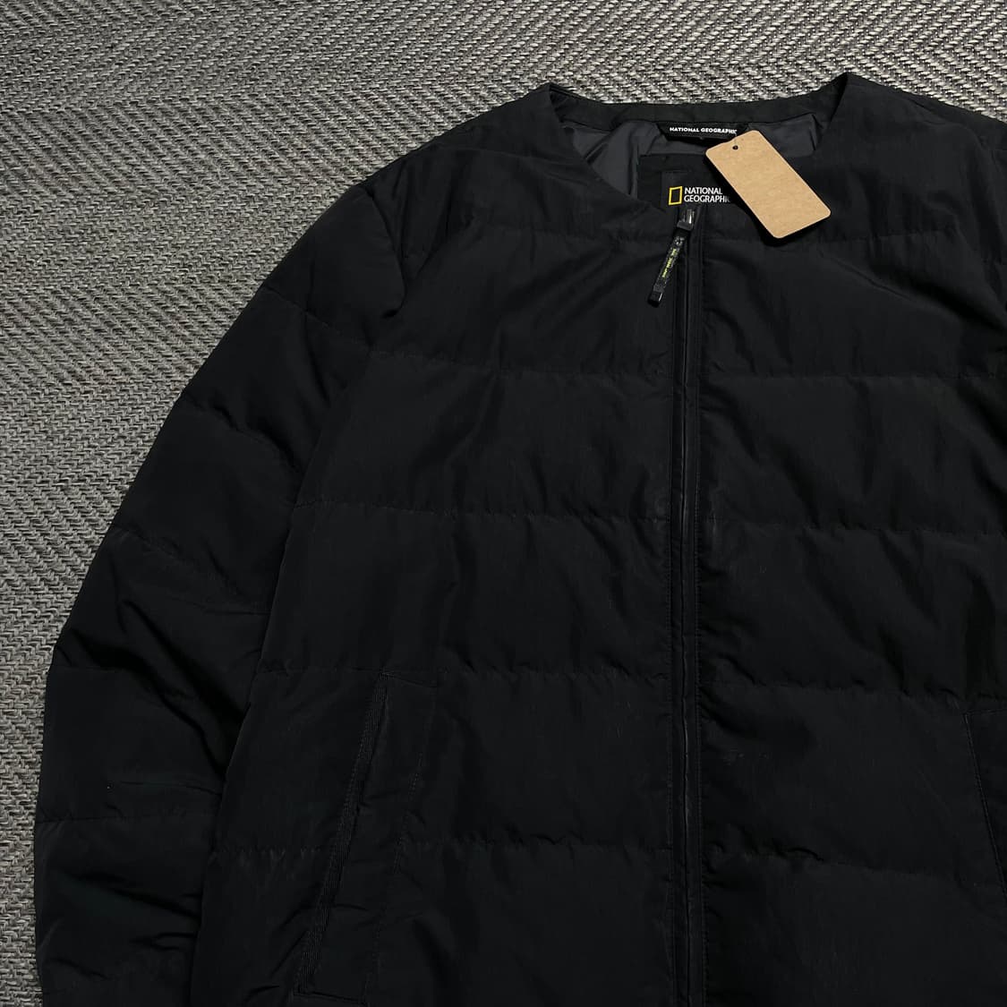 내셔널지오그래픽 로고 와펜 퀼팅 헤론 U넥 경량 다운 점퍼o 5223 상품이미지3