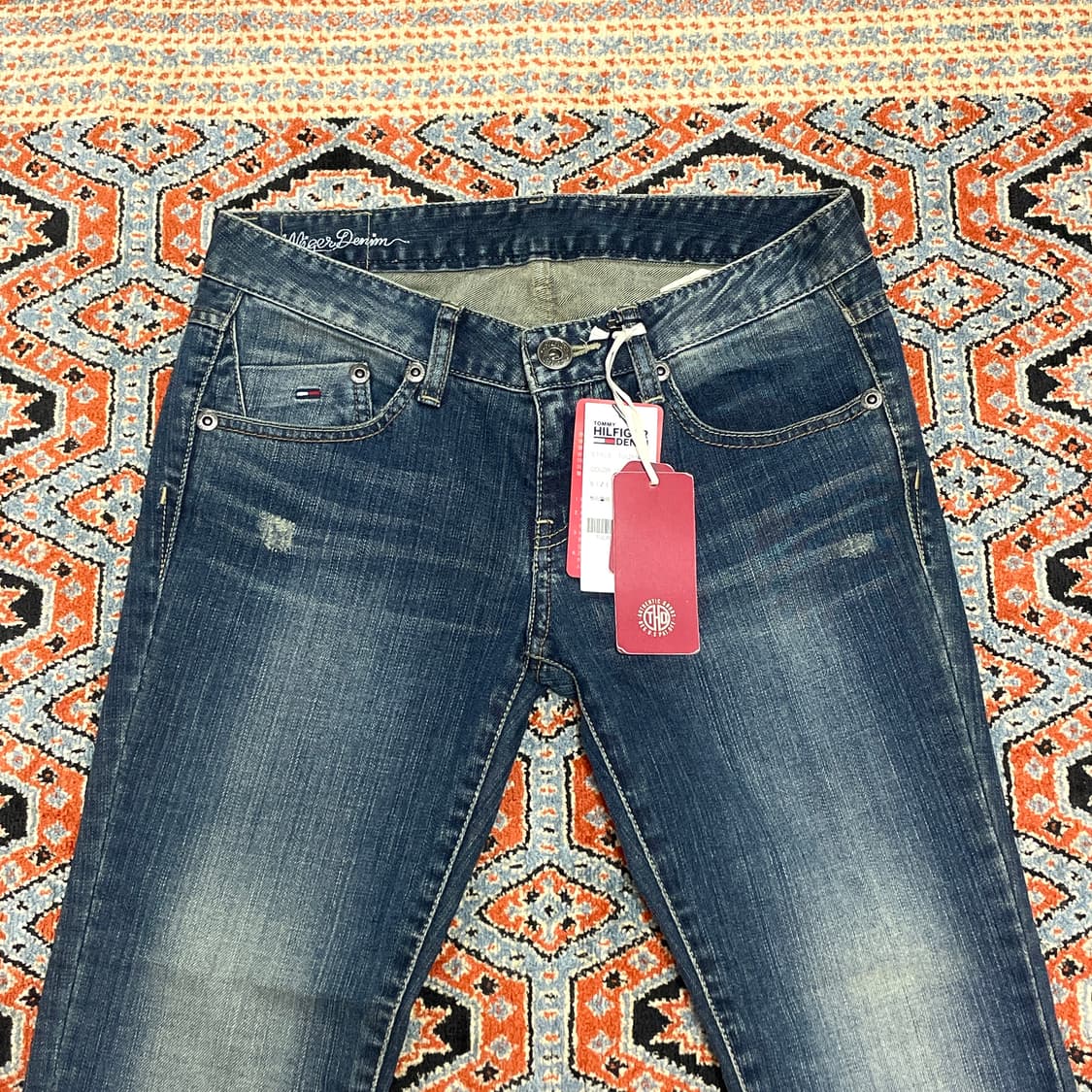(택있는 새상품) 타미힐피거 데님 중청 골반 데님팬츠 여성30 상품이미지2