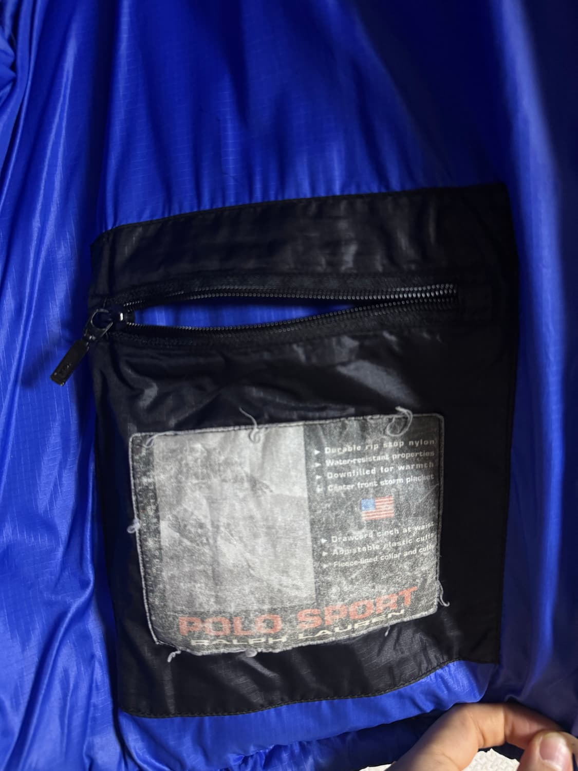 빈티지 폴로 스포츠 덕다운 패딩 자켓 상품이미지5