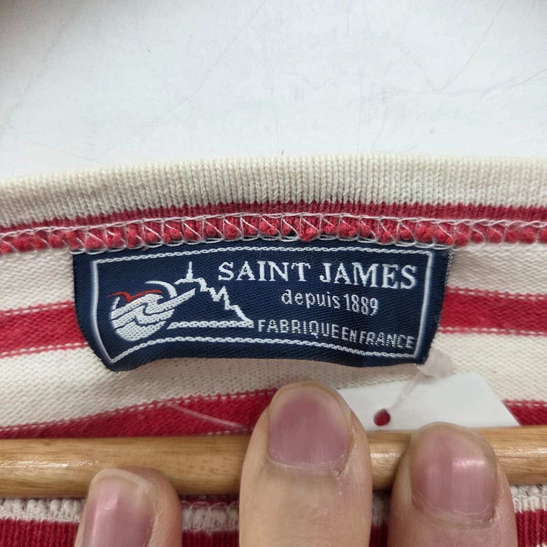 세인트제임스 스트라이프 긴팔 티셔츠 여L 상품이미지3