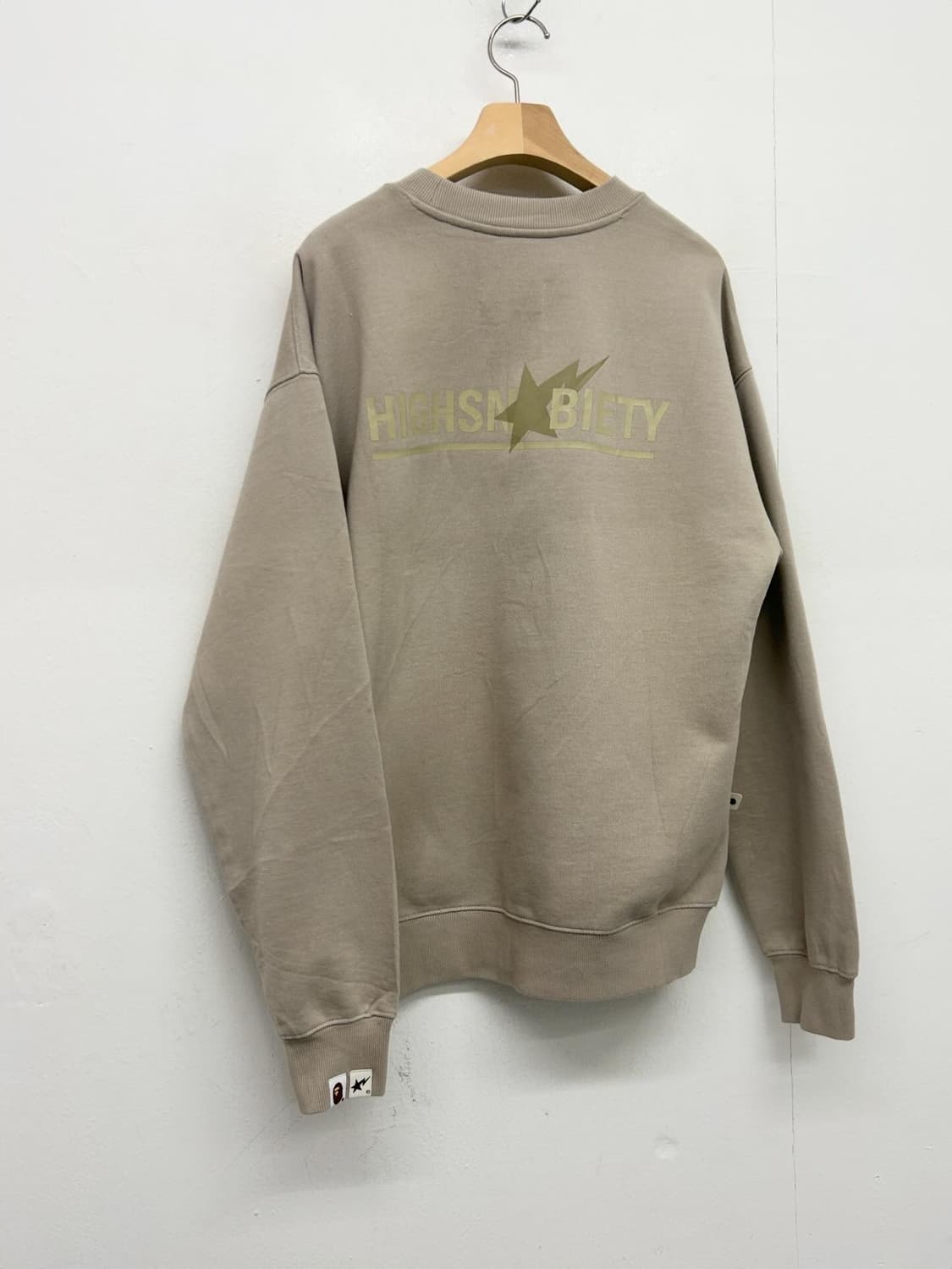 BAPE X Highsnobiety 오버핏 맨투맨 상품이미지5