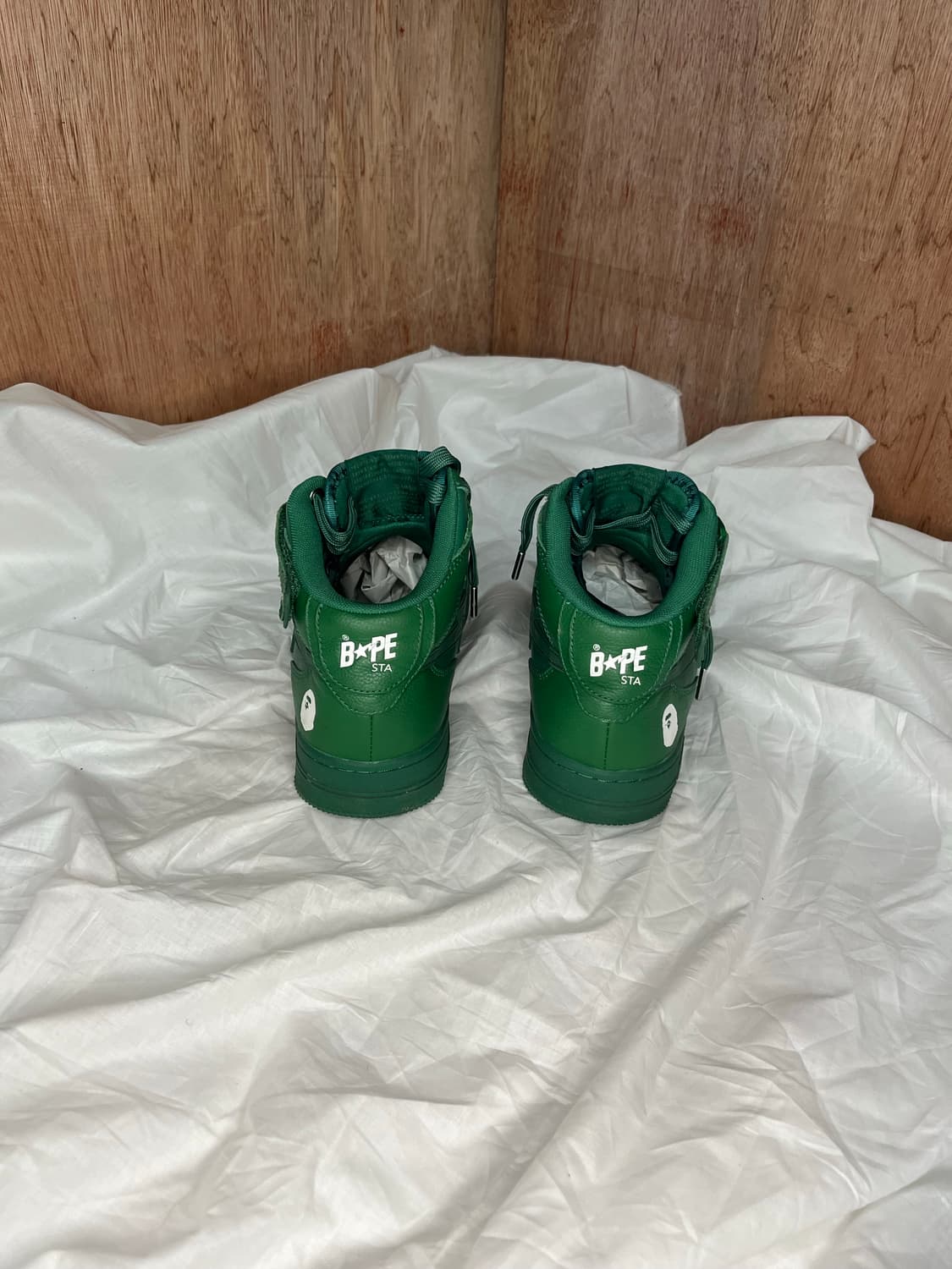 베이프 베이프 스타 미드 벨크로 레더 스니커즈 상품이미지4