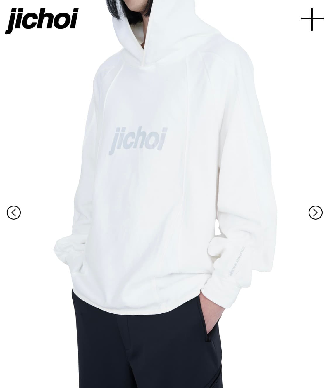 지초이 SOLITARY WALKER HOODIE (IVORY) 상품이미지2