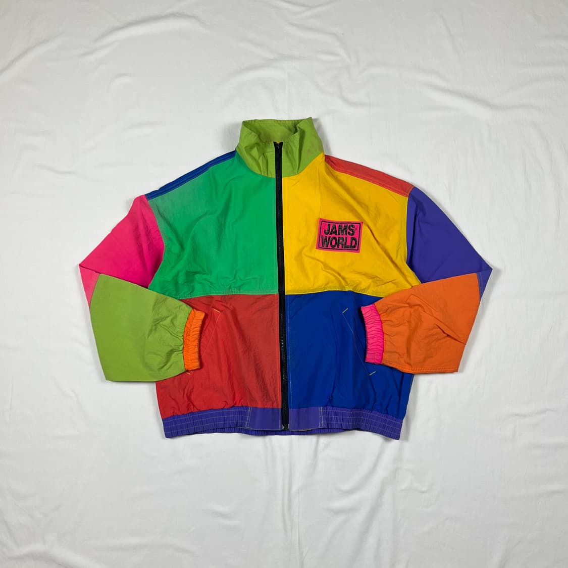 90’s 잼스월드 jams world 멀티컬러 올드스쿨 자켓 상품이미지1