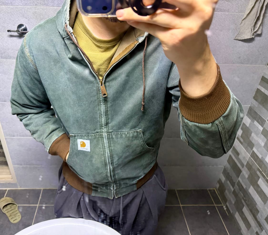 칼하트 액티브  JR106  헌터그린 염색 상품이미지6