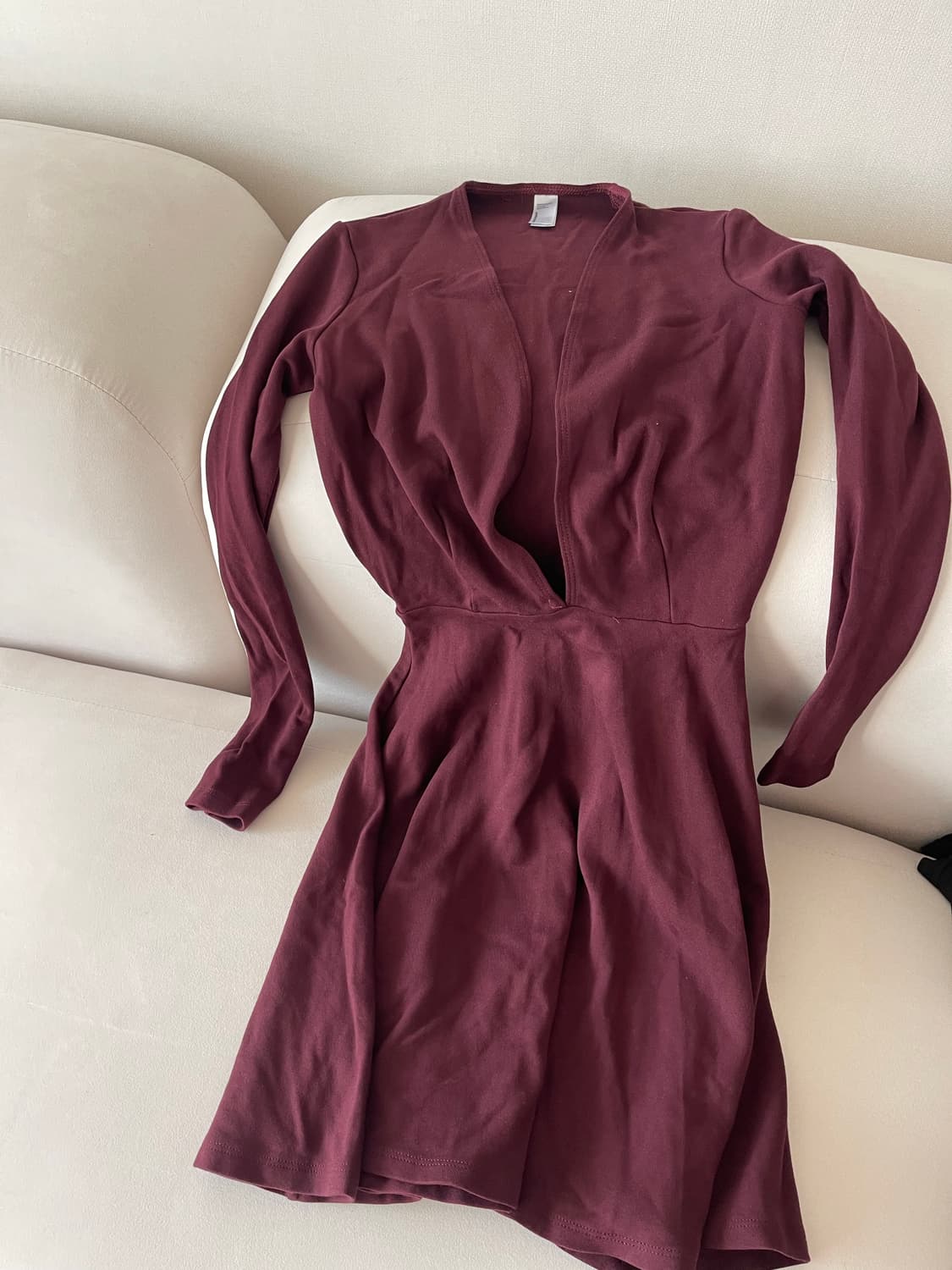 American Apparel 버건디 스케이터 드레스 새상품 상품이미지5