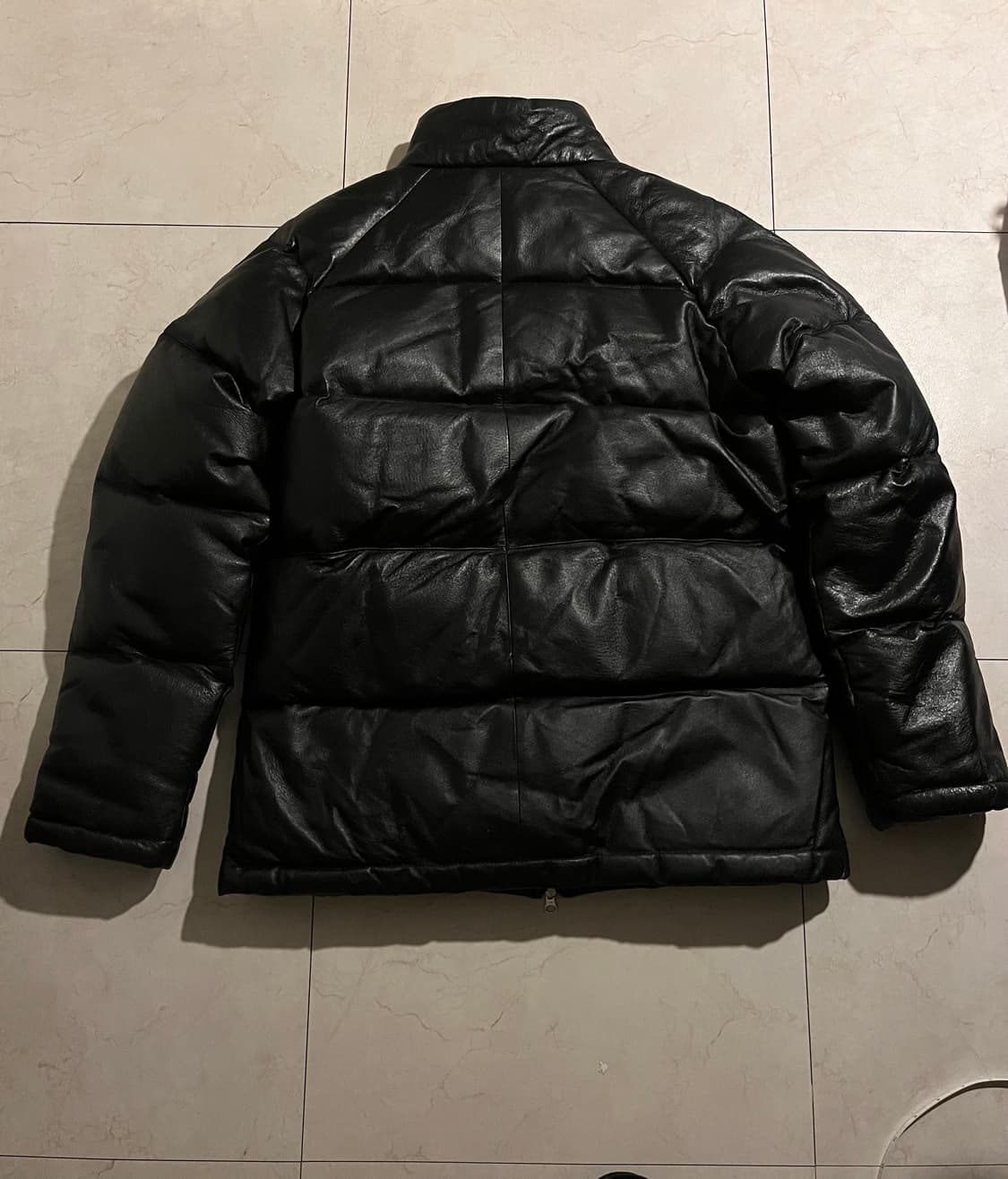 Japan vintage 리얼 레더 패딩 자켓 상품이미지2