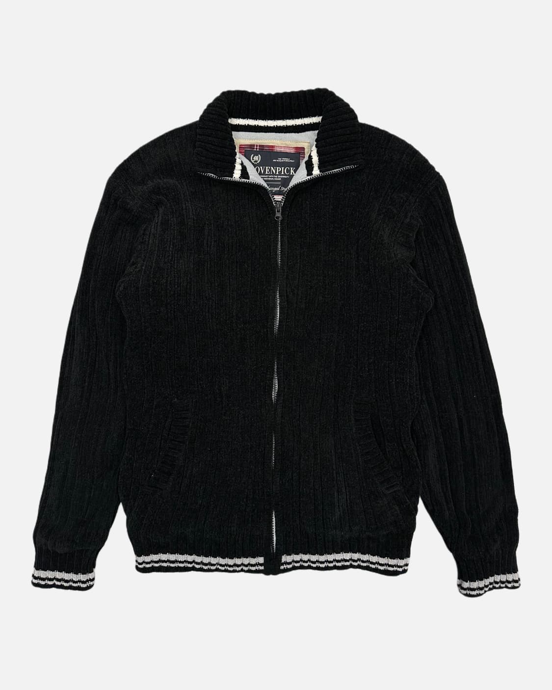 brushed ribbed knit zip-up 상품이미지1