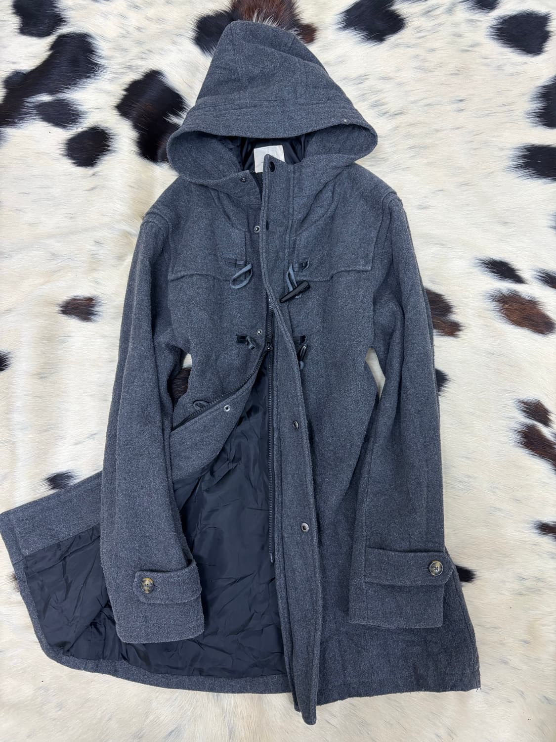 Minimal Grey Hoodie Coat 상품이미지7