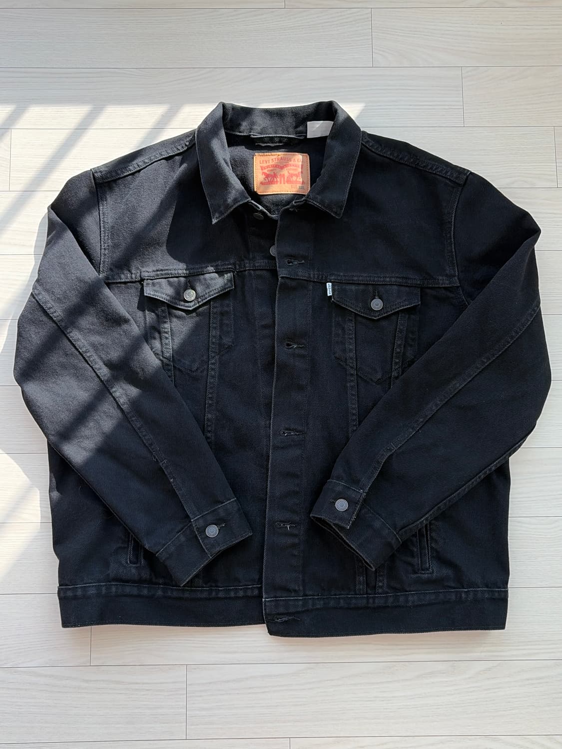 Levis 리바이스 데님 블랙 트러커 자켓 XXL (105)   상품이미지2