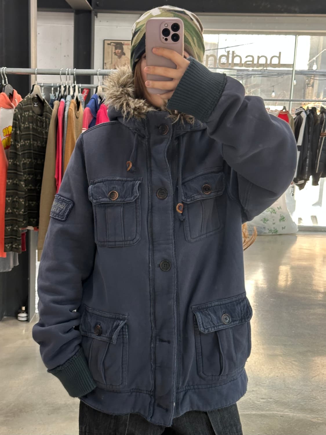 아베크롬비 머슬핏 울프죠 포켓 후드자켓 상품이미지4