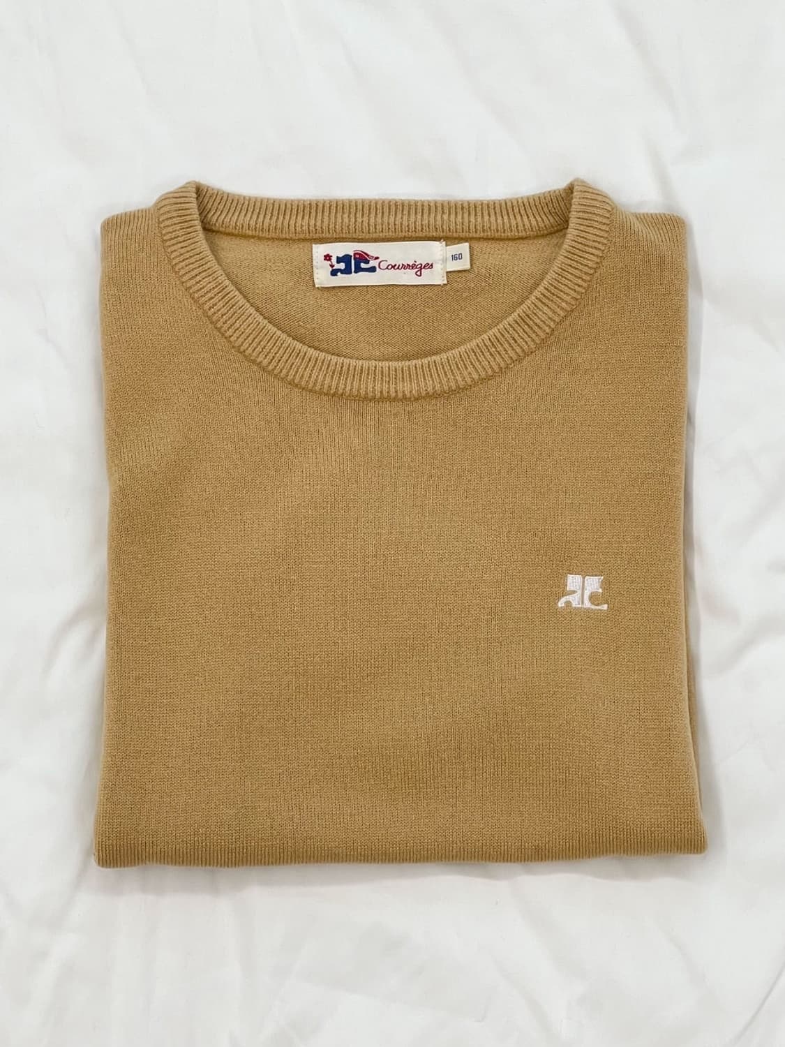 courreges / 꾸레쥬 베이지 반팔 니트   상품이미지2