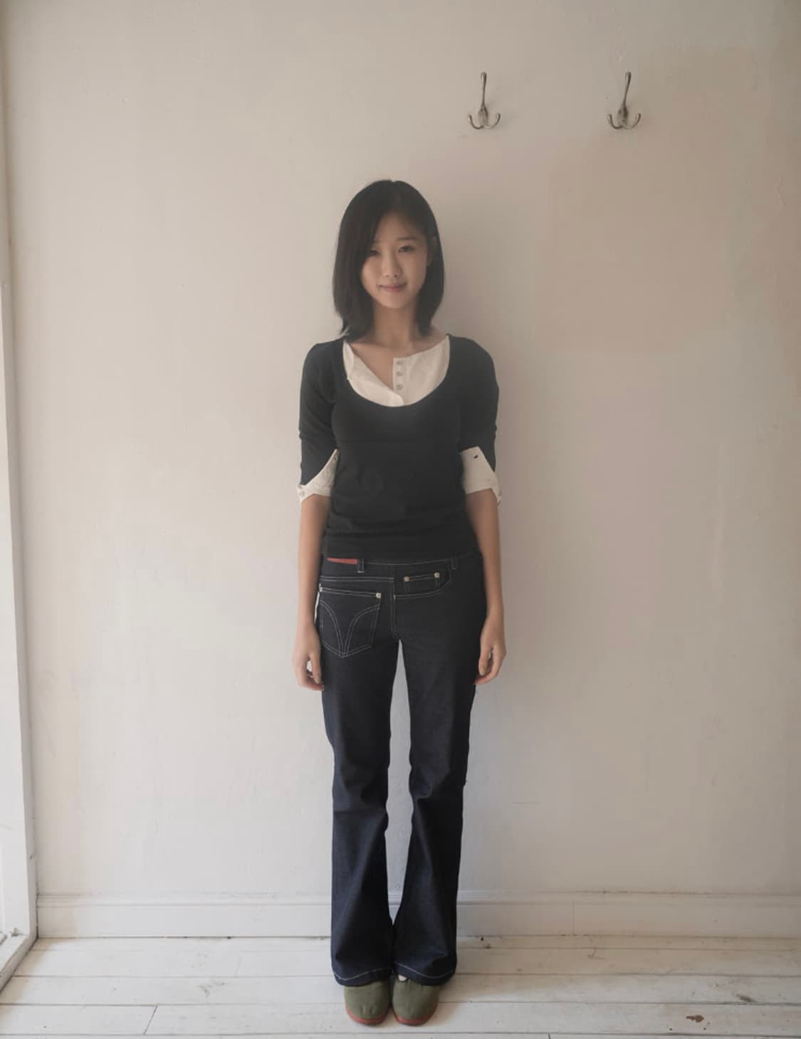 인앤양인하모니 레이어드 탑 블랙 상품이미지1