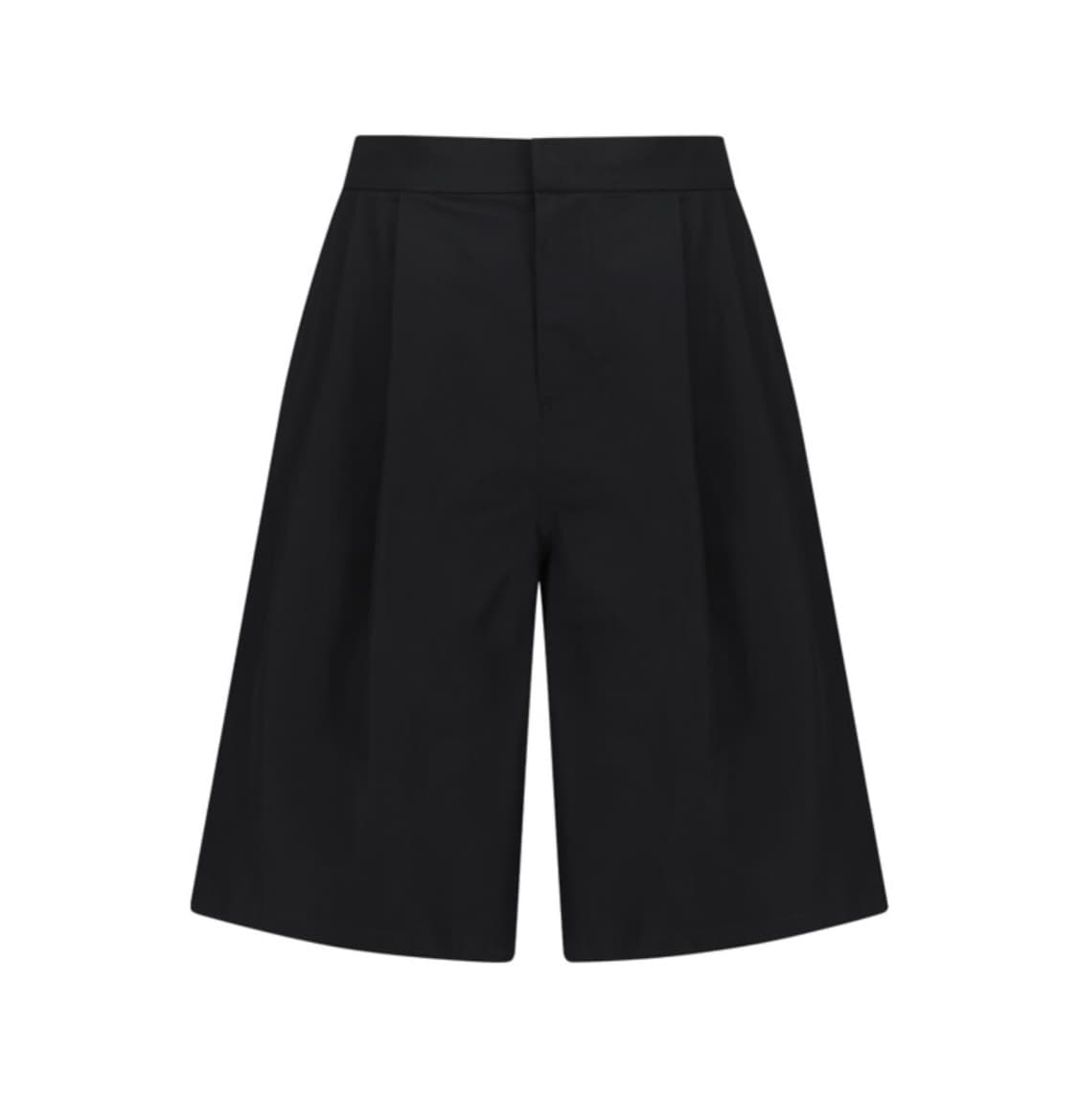 아모멘토 투턱 와이드 쇼츠 블랙 L 상품이미지1