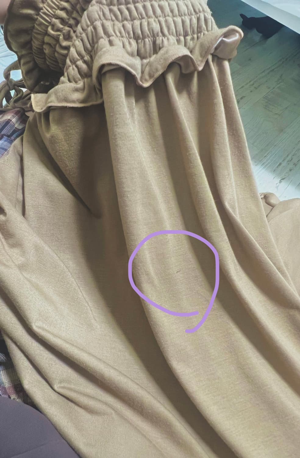 카키 롱원피스 빈티지 모리걸 상품이미지5