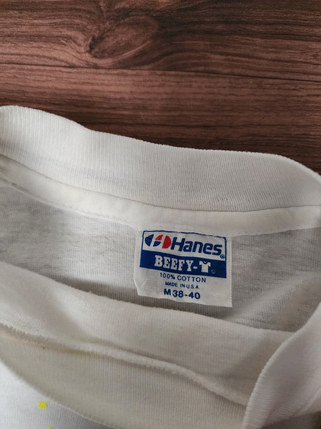 Hanes 80년대 싱글스티치 빈티지 반팔티 M 상품이미지4
