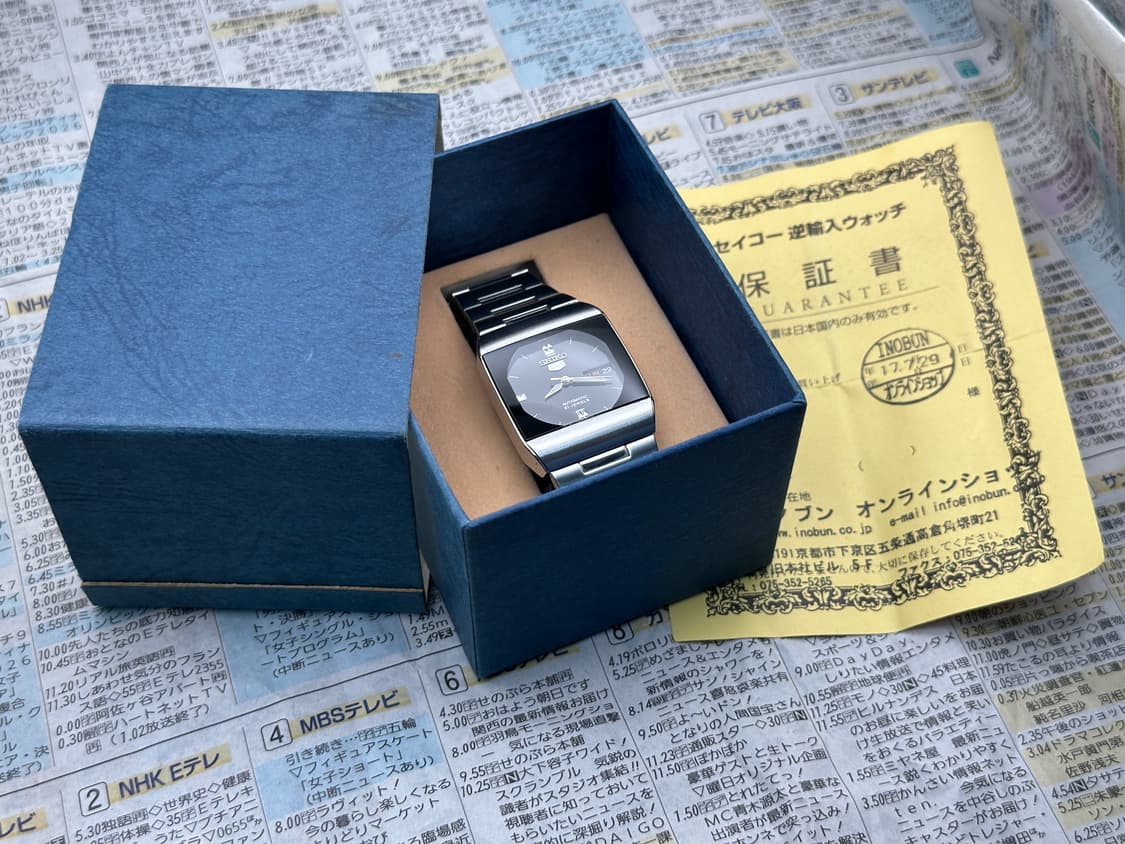 [희귀 모델] 세이코 5 오토매틱 4227-00B0 블랙 스퀘어(양호)  상품이미지9