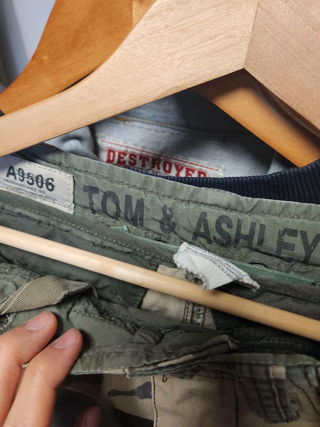 Tom & Ashley 밀리터리 카고 팬츠 S 상품이미지3