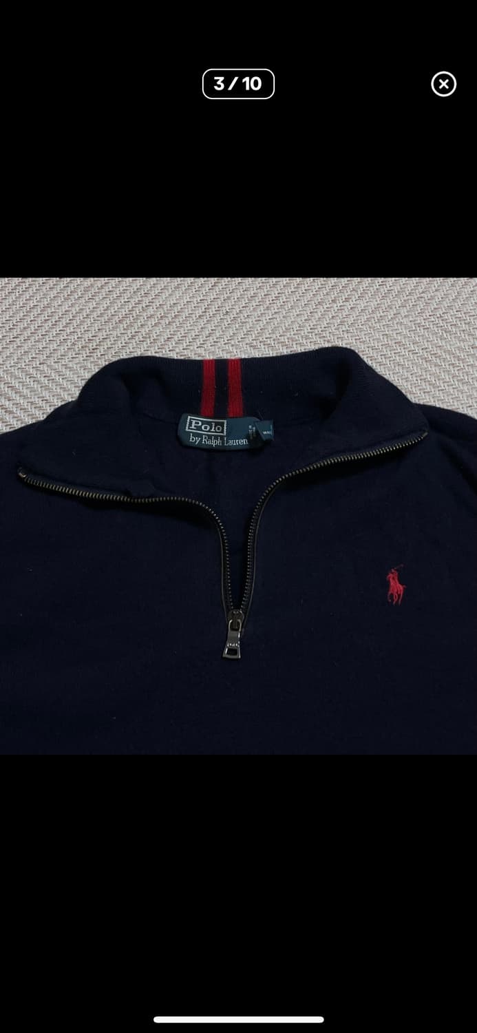 폴로 반집업 니트 상품이미지1