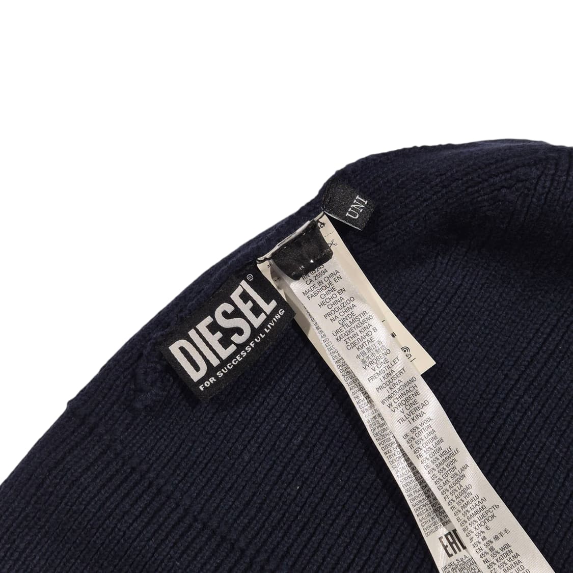 DIESEL) 디젤 인디언 백터 로고 커프 비니 상품이미지4