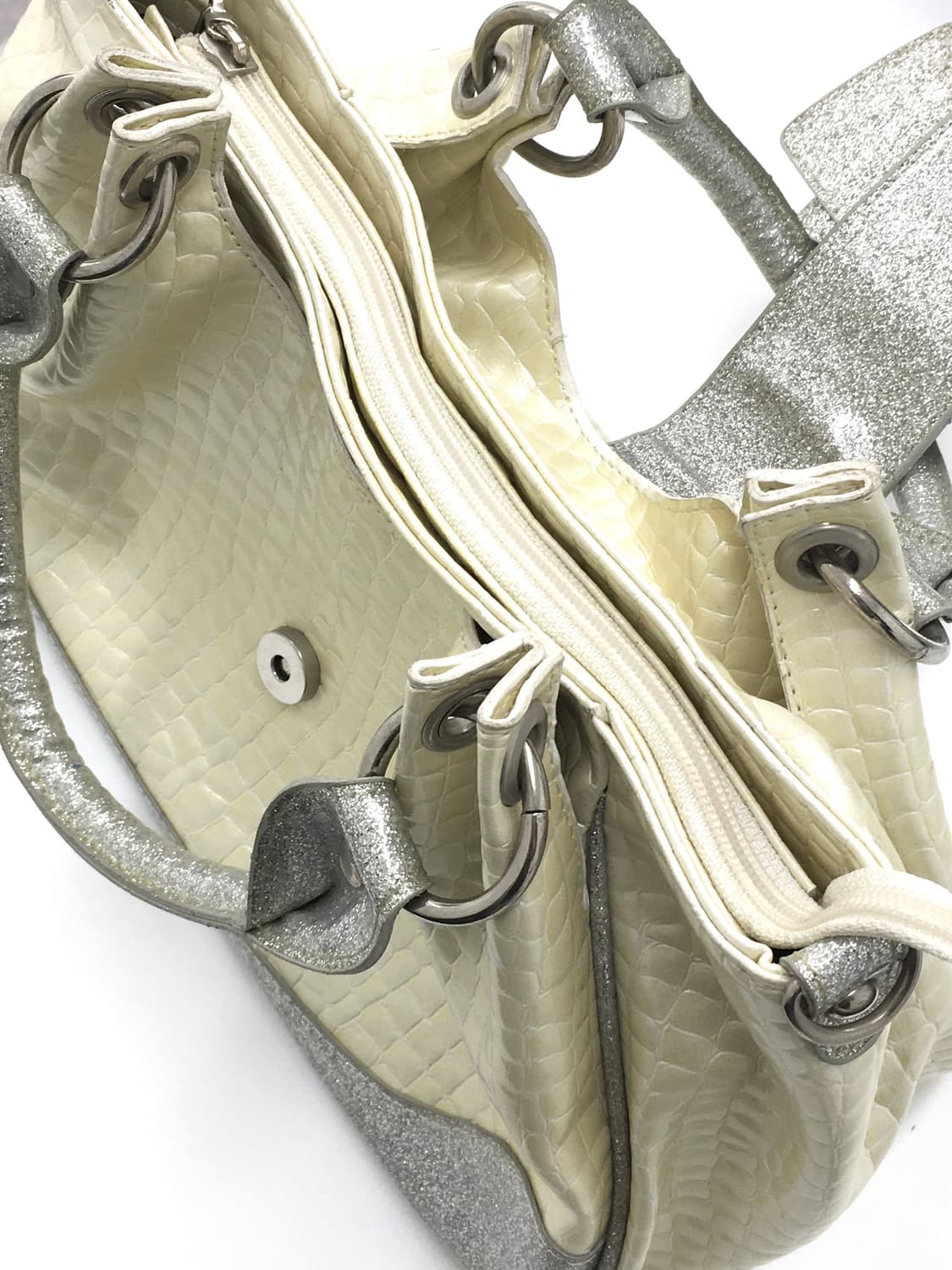 silver glitter ribbon detail bag 상품이미지5