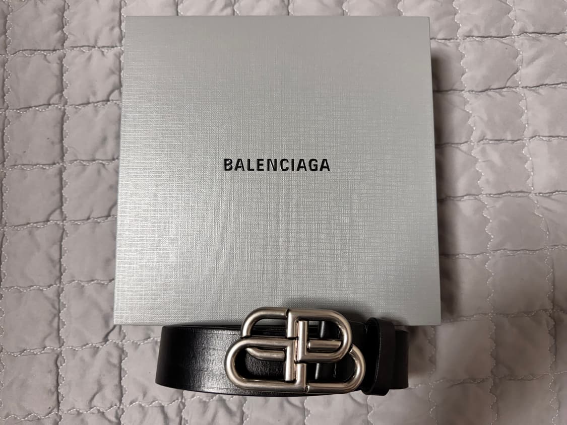 발렌시아가 BB 로고 벨트 90cm 상품이미지1