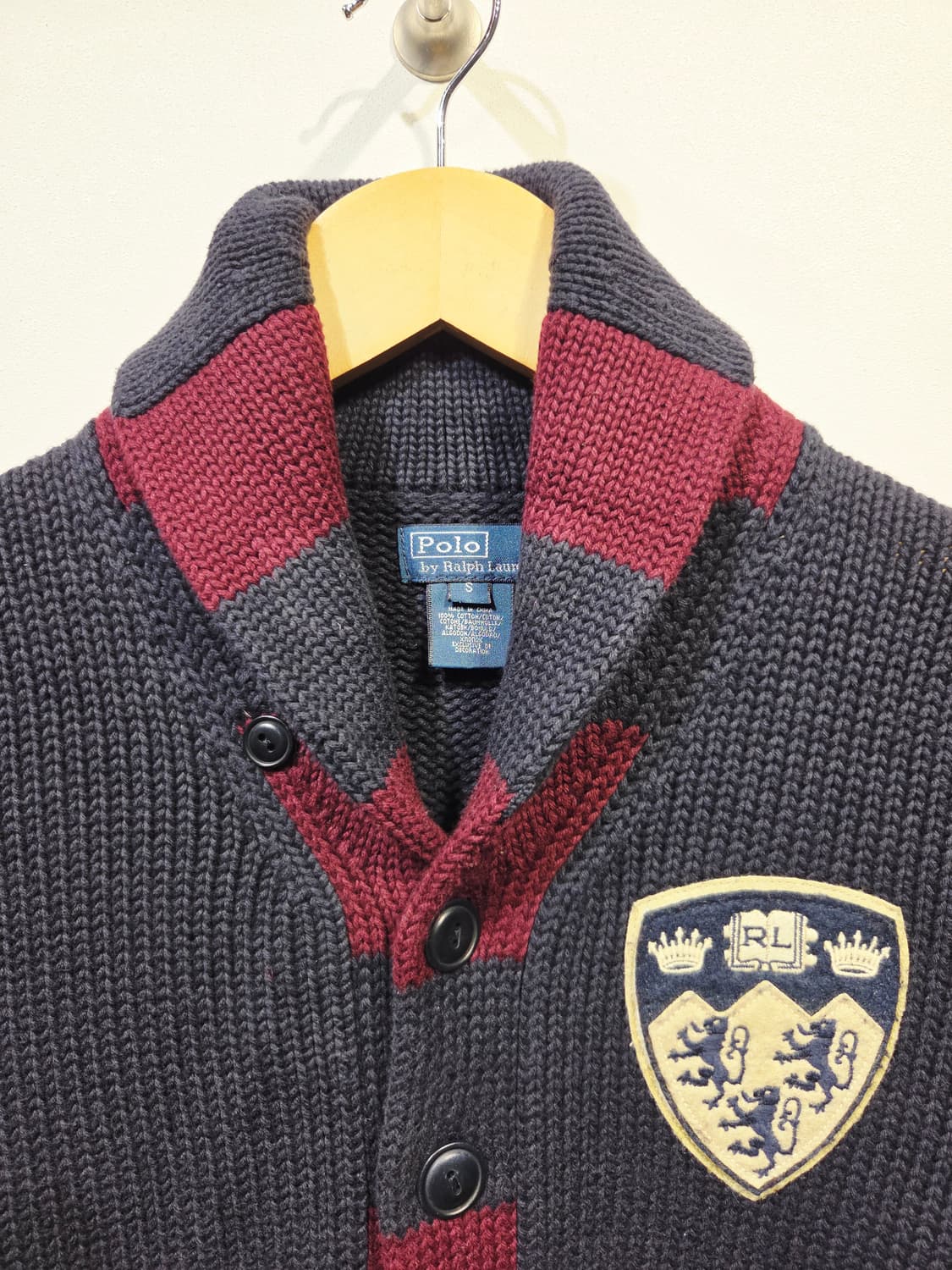 폴로 랄프로렌 키즈 숄카라 엠블럼 니트 가디건 상품이미지2