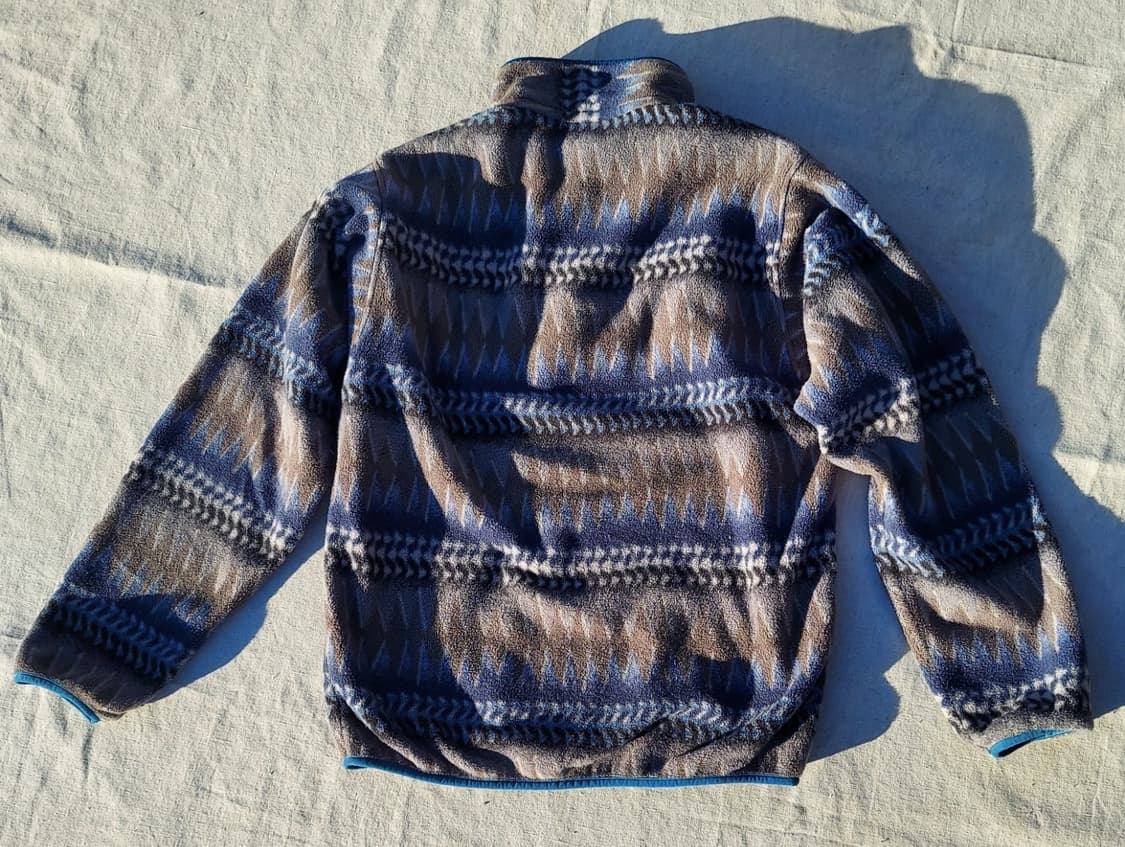 14FW 파타고니아 신칠라 스냅-T 플리스 블루/브라운 아즈텍 패턴 상품이미지5