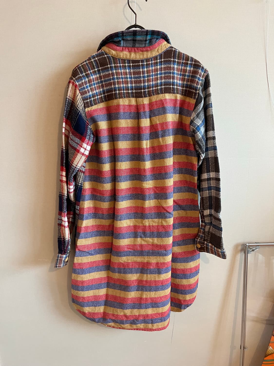 마나스타시 (MANASTASH)긴소매 체크 셔츠원피스 상품이미지3