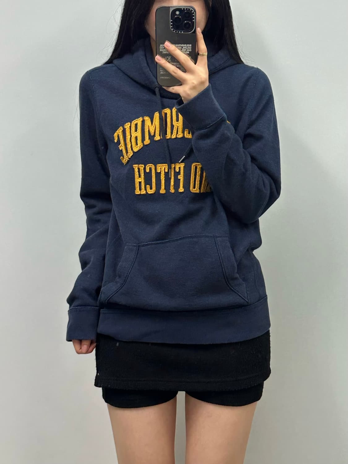 아베크롬비 y2k 와투케 네이비 후드티 상품이미지1