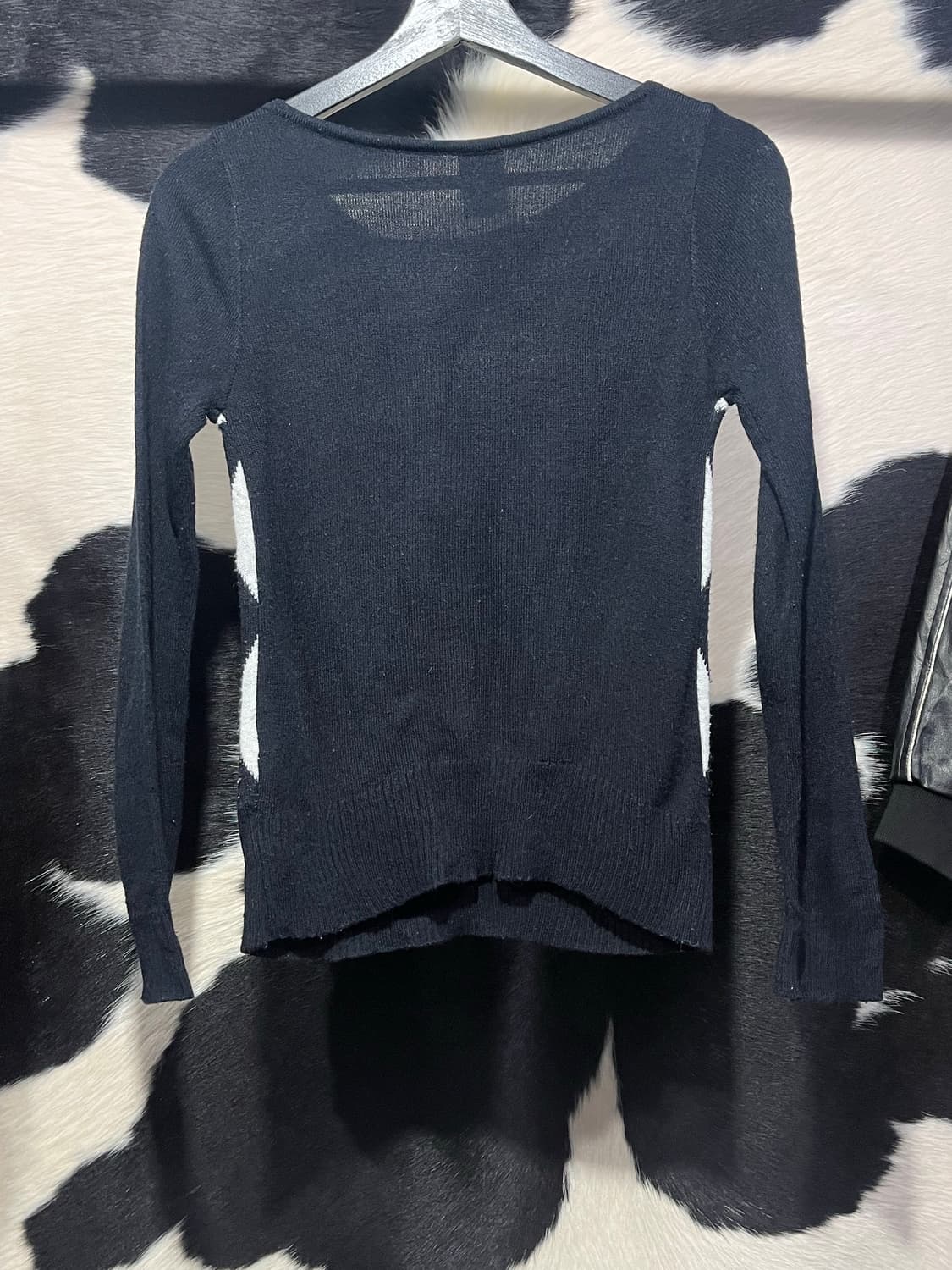 아가일패턴 리본 니트 상품이미지5