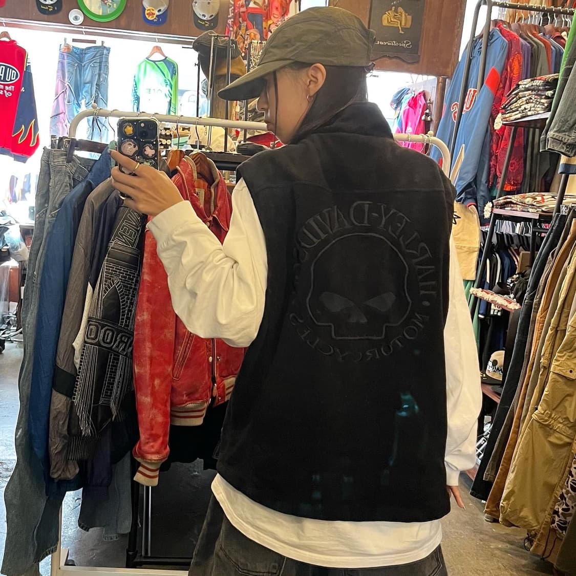 할리데이비슨 Fleece Skull Vest 상품이미지8