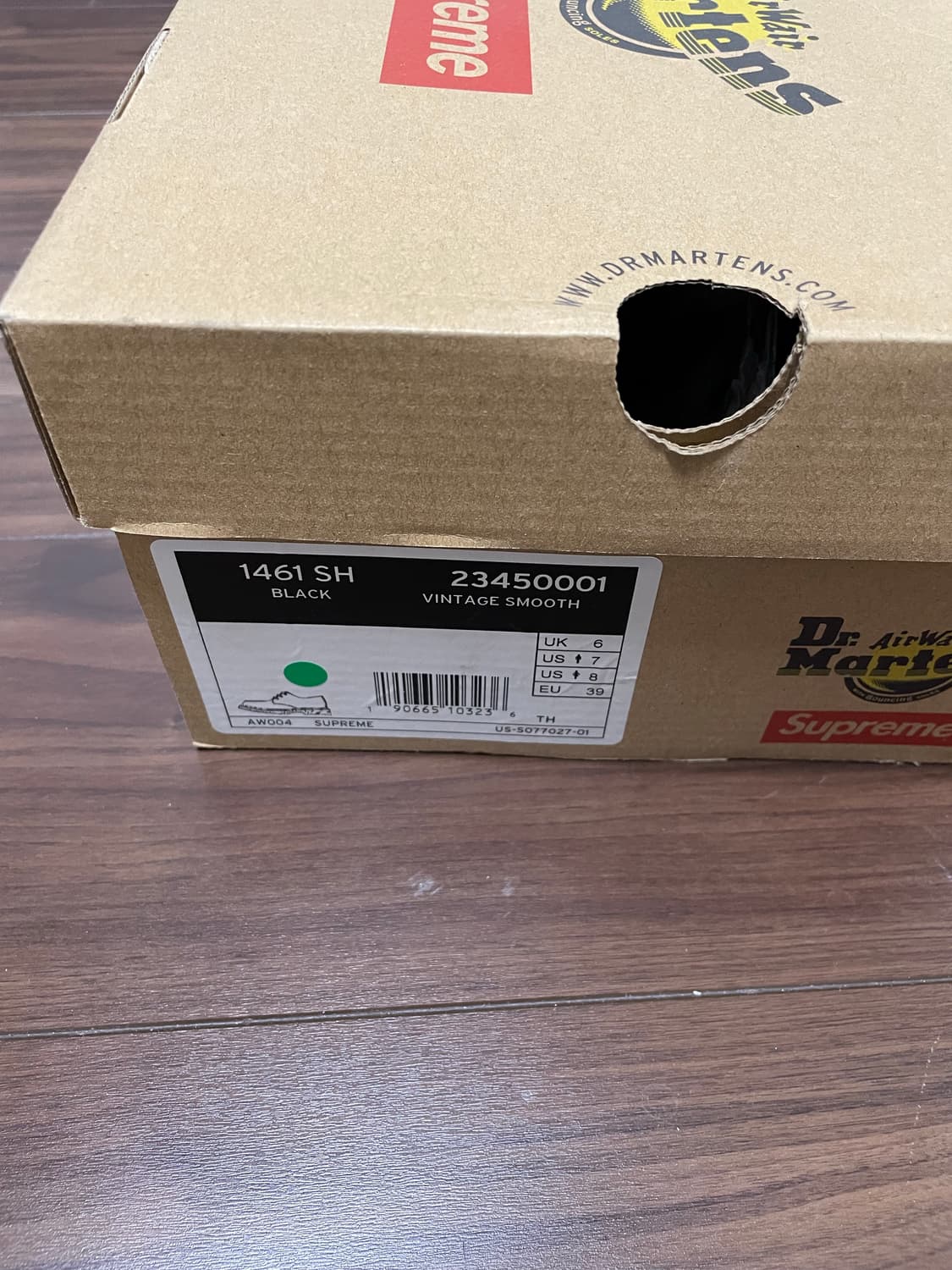 닥터마틴 x 슈프림 1461 빈티지 블랙 상품이미지6
