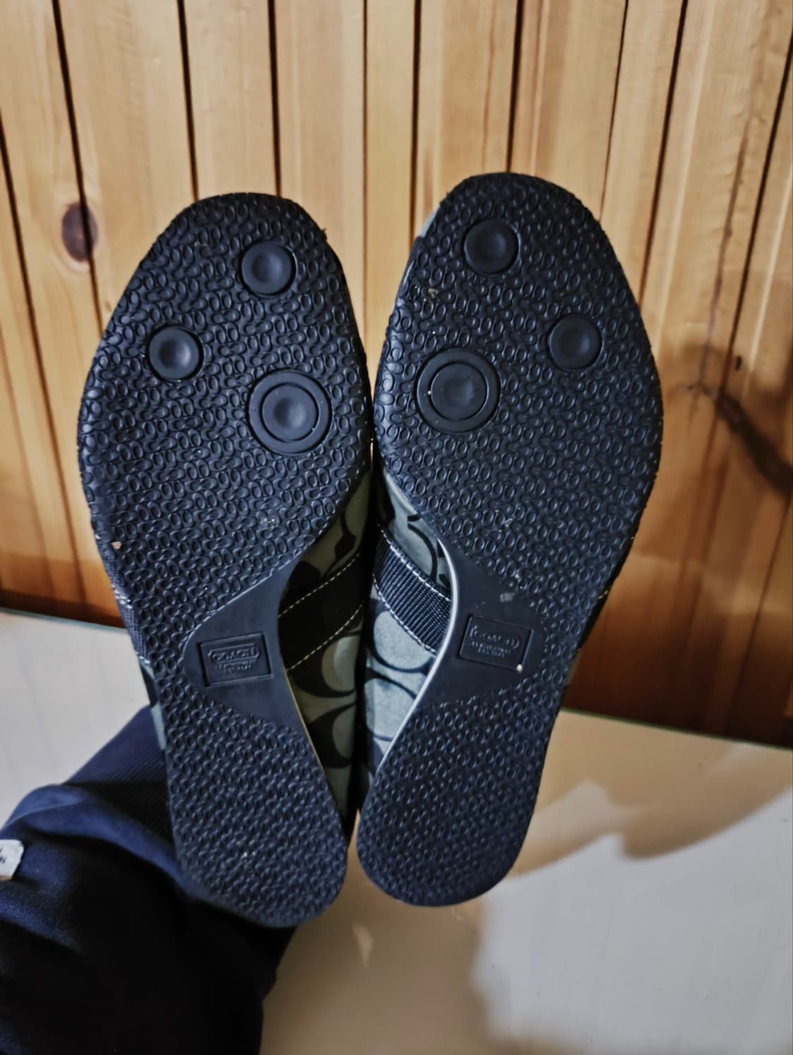 5.5 225mm 코치 밸크로 자카드 스니커즈 상품이미지9