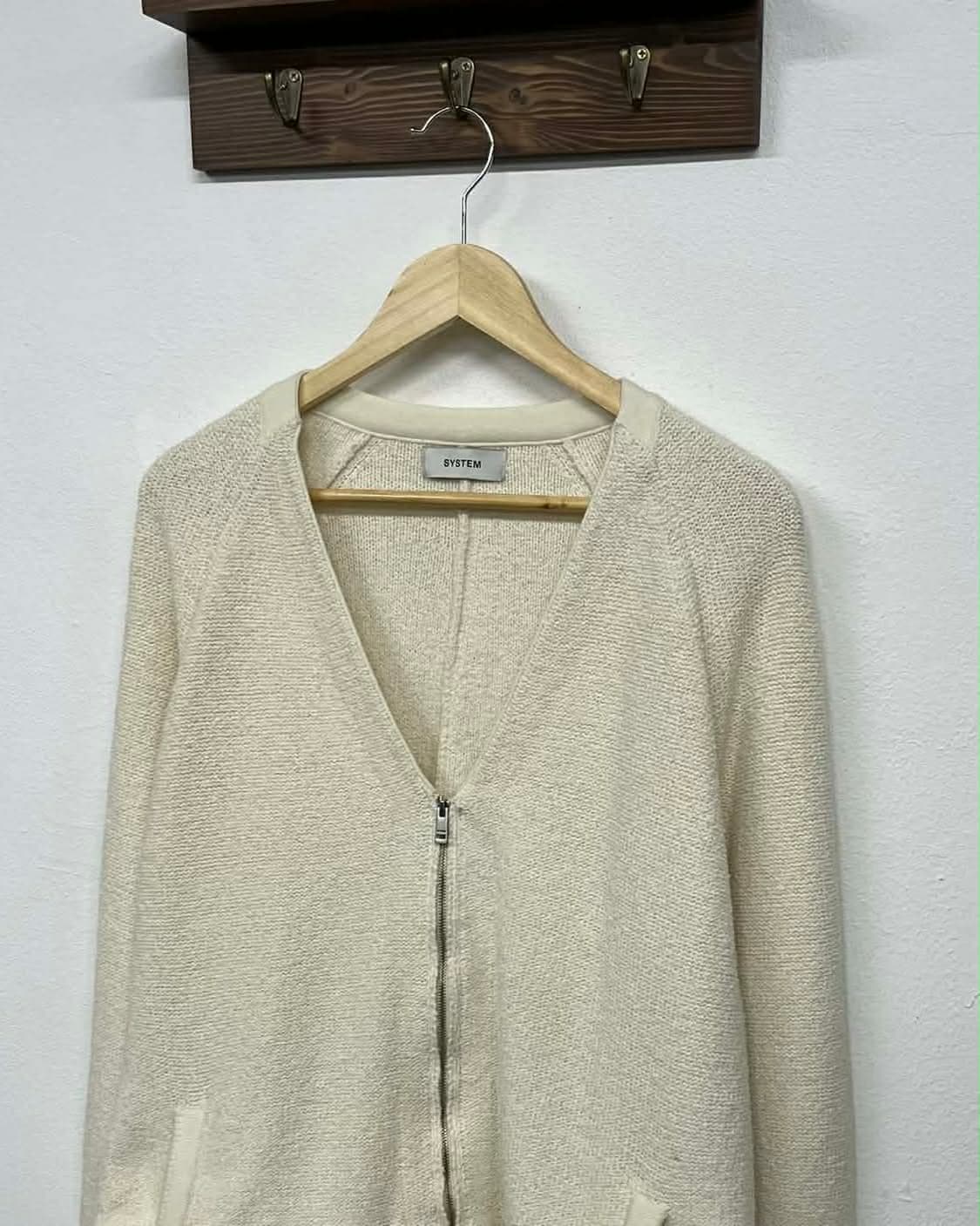 시스템 한섬 20ss 신형 울 니트 집업 가디건 상품이미지1