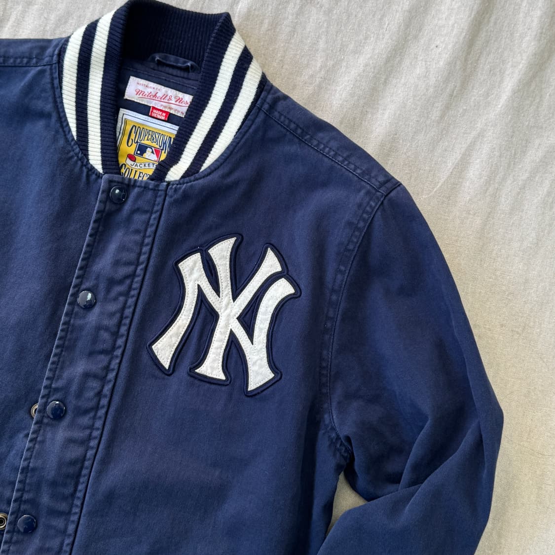 미첼앤네스 양키즈 코튼 봄버 M 상품이미지2