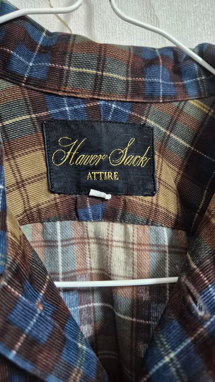 하버색 코듀로이 체크셔츠 상품이미지3