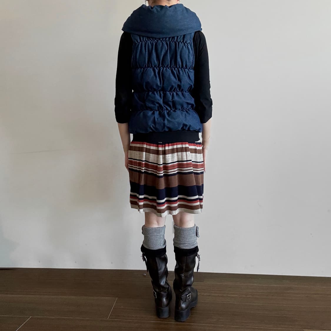 Sorridere Denim Padded Vest 상품이미지3