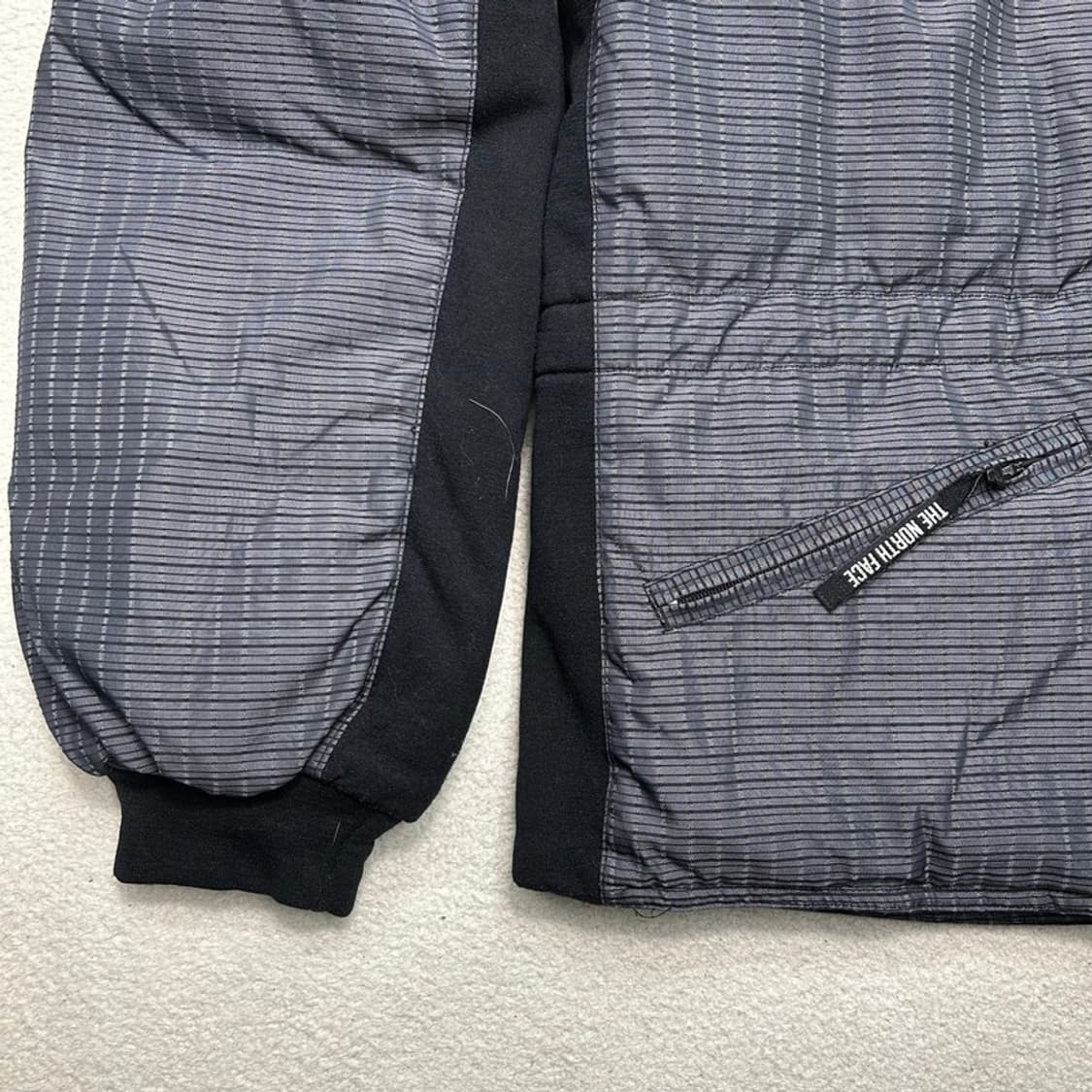 노스페이스 차콜 사이드 울 배색 패디드 패딩 S 상품이미지3