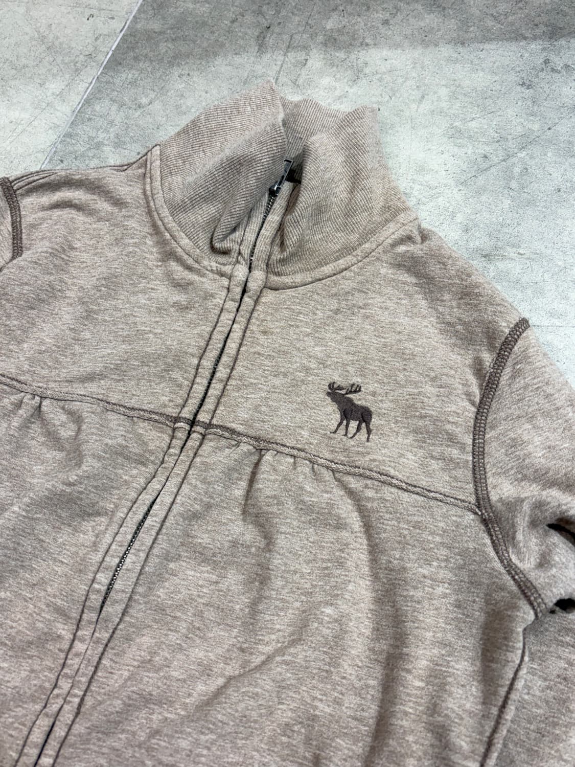 아베크롬비 모카 초코 브라운 집업 자켓 상품이미지4