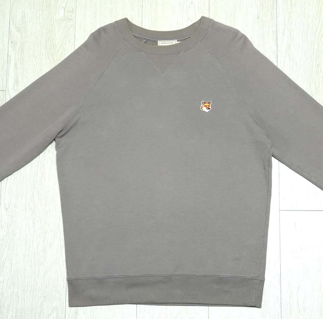 메종키츠네 폭스헤드 맨투맨 베이지그레이 L 상품이미지2