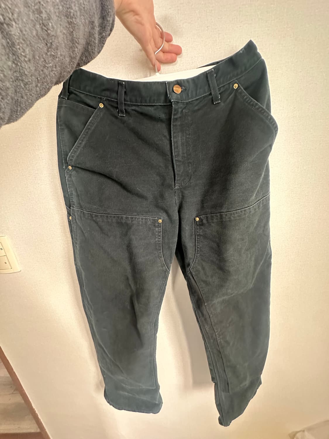 [32] 칼하트 블랙 더블니 팬츠 빈티지 상품이미지1