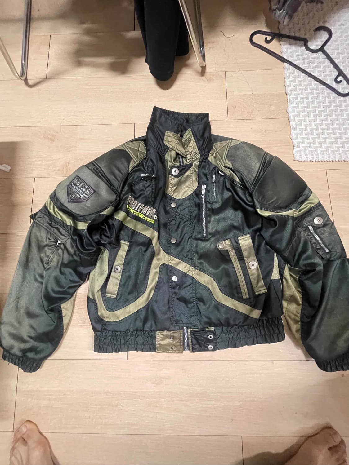 Kiss racing jacket (Khaki) 상품이미지2