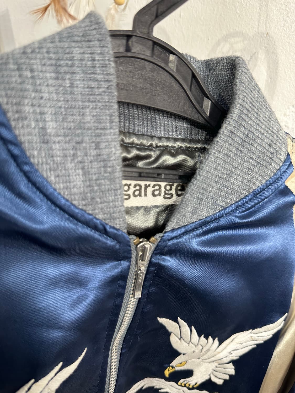 Jpn 일본빈티지 오리엔탈 그렌 독수리 사람 스카잔 자켓 상품이미지10