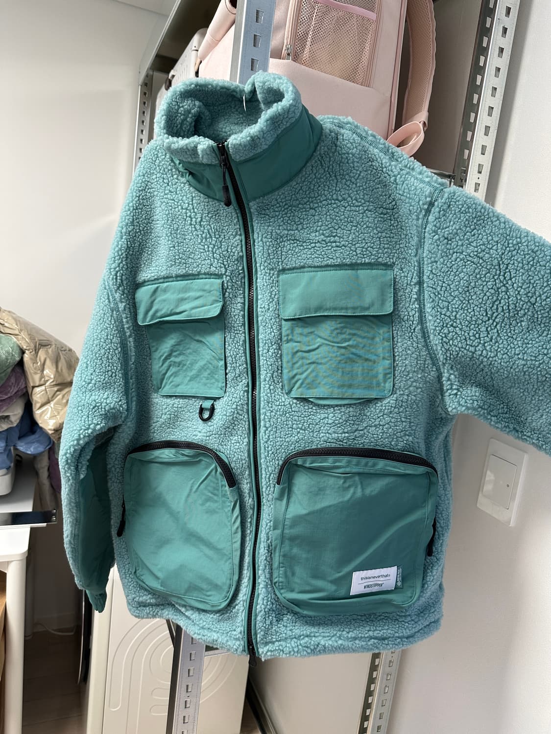 디스이즈네버댓 고어텍스 플리스 자켓 아이스블루 M 상품이미지9