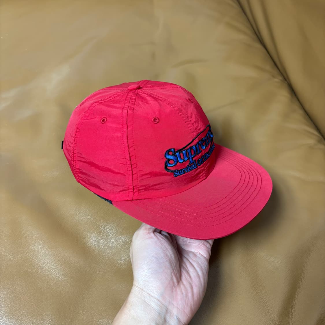 Supreme 슈프림 서바이벌 레드 6패널 볼캡 모자 (Red) 상품이미지4