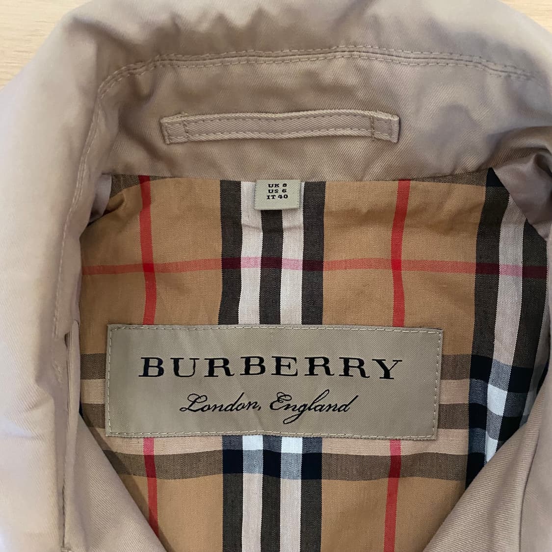 빈티지 버버리 그로멧 코트 UK8 상품이미지4